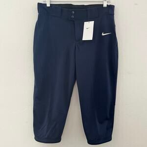 Nike Vapor Select 3/4 Length Softball Pants Women's M Navy Blue AV6718-419 NWT